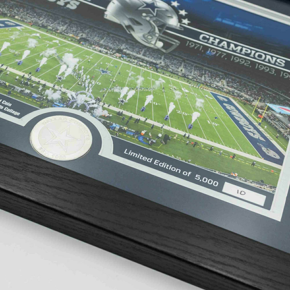 Dallas Cowboys Team Stadium Silver Coin Framed NFL Photo - Taass outlet