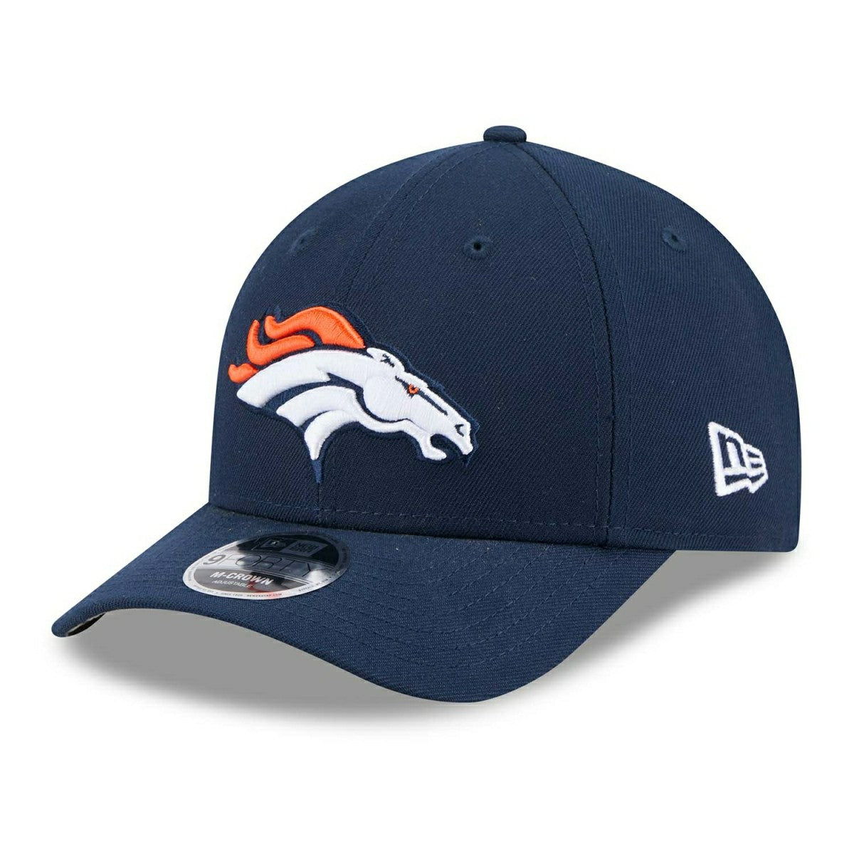 Denver Broncos NFL Team Logo New Era 9FORTY M-Crown Snapback Cap Navy - Taass for sale