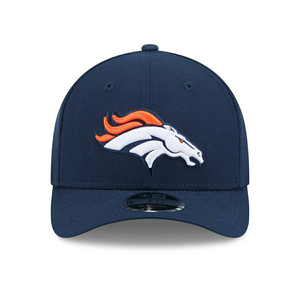 Denver Broncos NFL Team Logo New Era 9FORTY M-Crown Snapback Cap Navy - Taass for sale