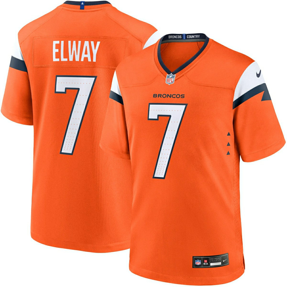 John Elway #7 Denver Broncos Nike Game NFL Jersey Orange - Taass sale
