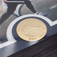 Bo Nix Denver Broncos Bronze Coin Framed NFL Photo - Taass Online