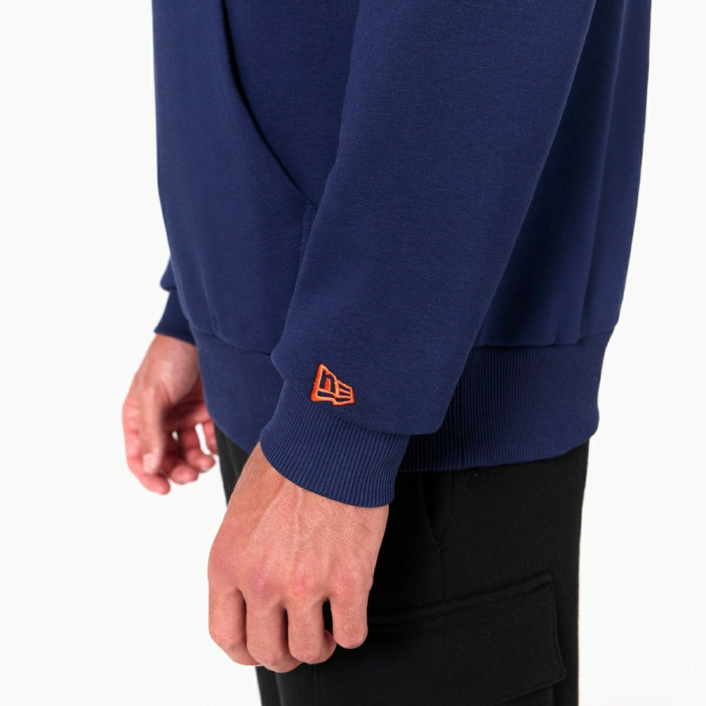 Denver Broncos Logo Hoodie New Era NFL Sweatshirt Navy - Taass outlet