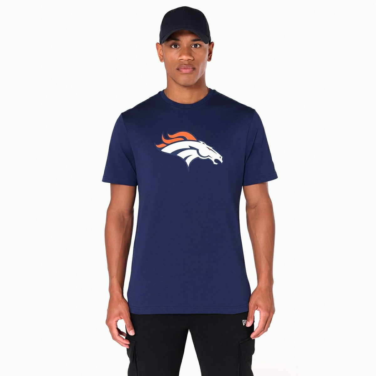 Denver Broncos Team Logo New Era NFL T-Shirt Navy - Taass discount