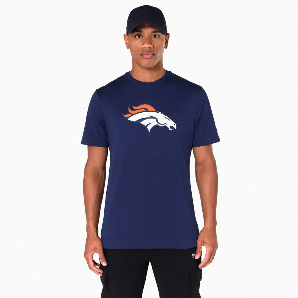 Denver Broncos Team Logo New Era NFL T-Shirt Navy - Taass discount