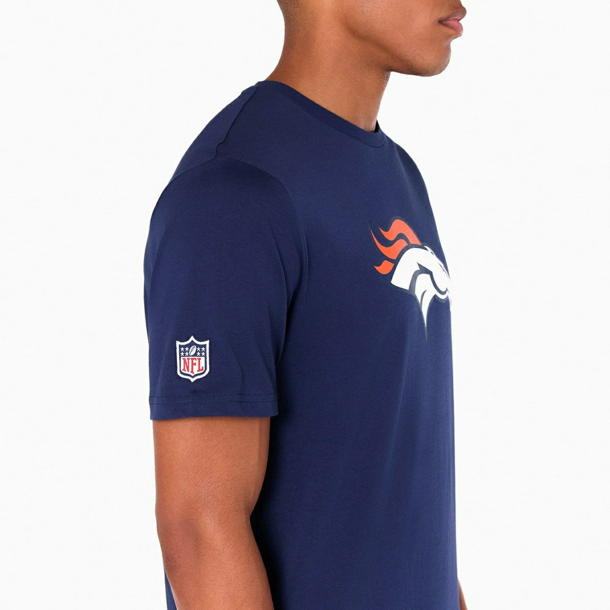 Denver Broncos Team Logo New Era NFL T-Shirt Navy - Taass discount