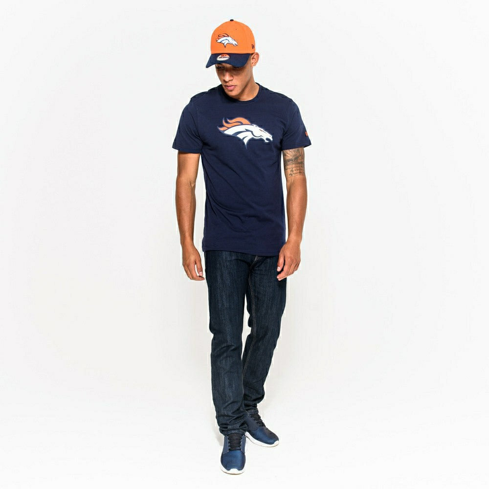 Denver Broncos Team Logo New Era NFL T-Shirt Navy - Taass discount