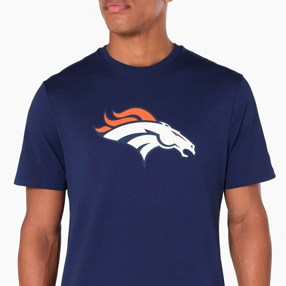 Denver Broncos Team Logo New Era NFL T-Shirt Navy - Taass discount