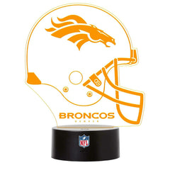 Denver Broncos NFL Helmet LED Sign - Taass on sale