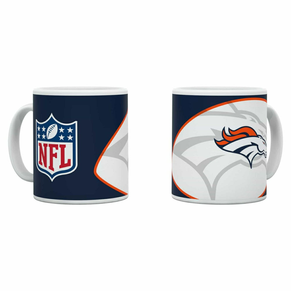 Denver Broncos Shadow Logo & Shield NFL Mug (330 ml) - Taass sale