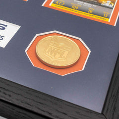 Denver Broncos 3-Time Super Bowl Champions Tickets Bronze Coins Framed NFL Photo - Taass Online