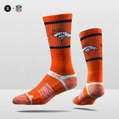 Denver Broncos Strideline Premium NFL Crew Socks - Taass US