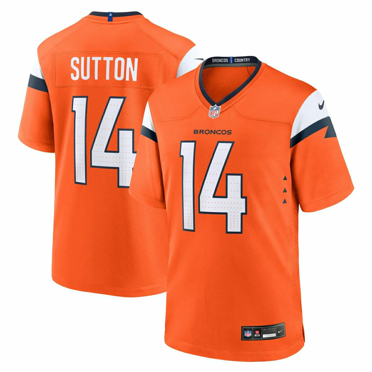 Courtland Sutton #14 Denver Broncos Nike Game NFL Jersey Orange - Taass US