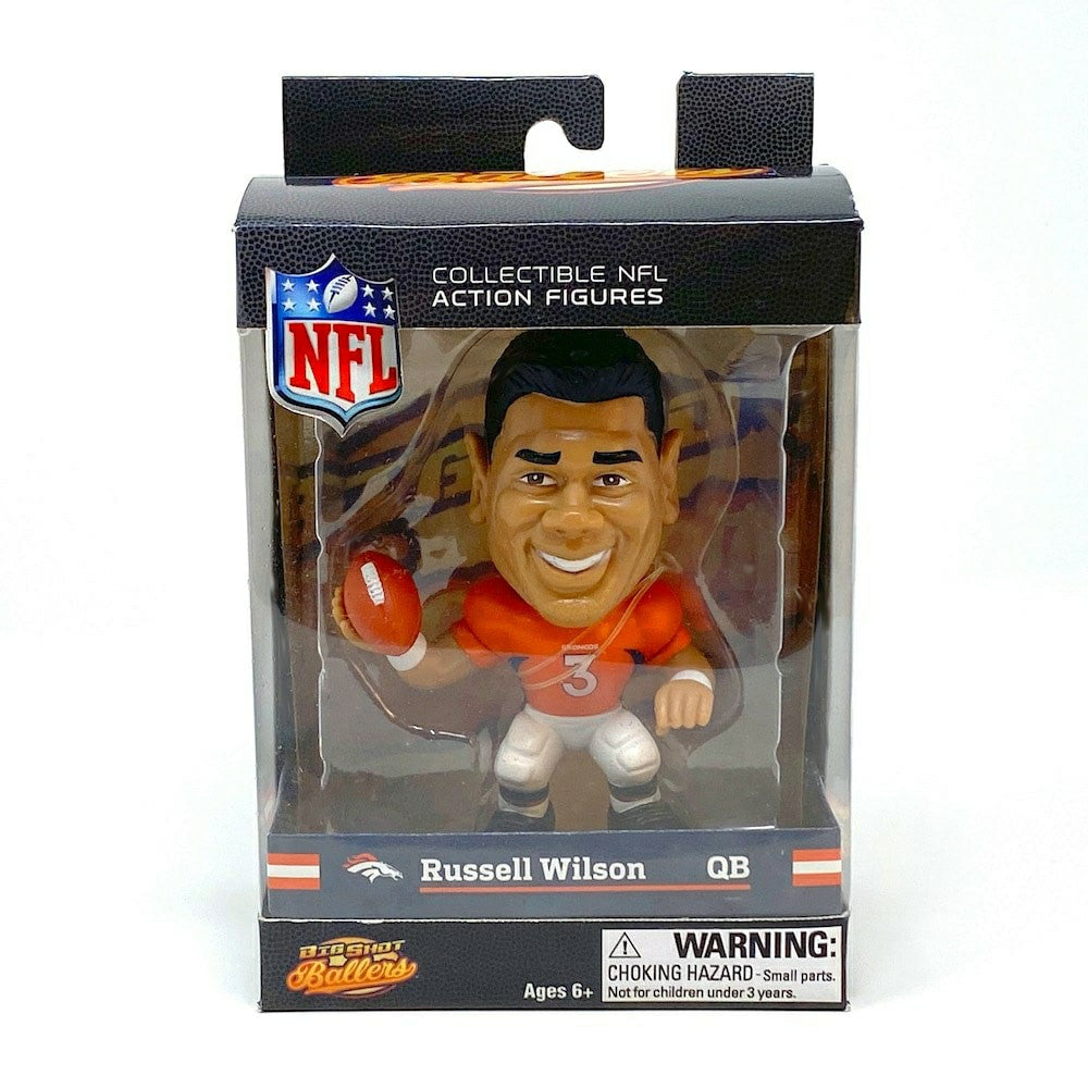 Russell Wilson Denver Broncos Big Shot Ballers NFL Figure - Taass sale