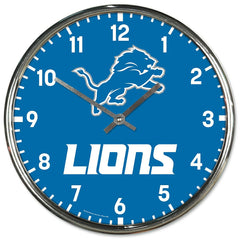 Detroit Lions Chrome NFL Team Design Wall Clock - Taass on sale