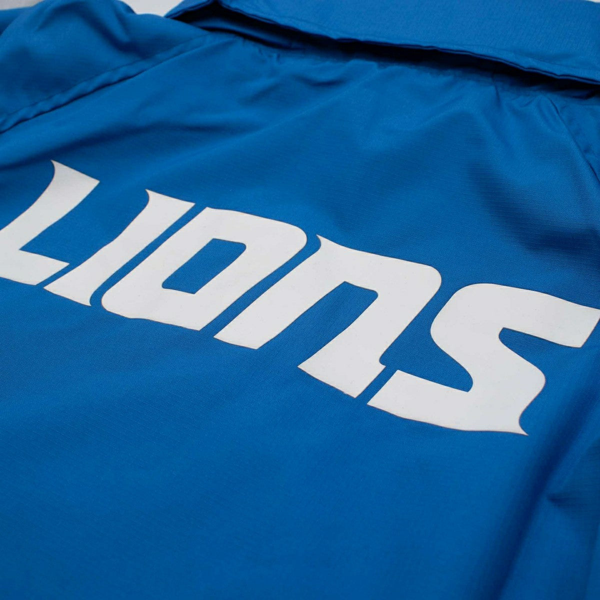 Detroit Lions NFL Quarter Zip Windbreaker Jacket Blue - Taass Online