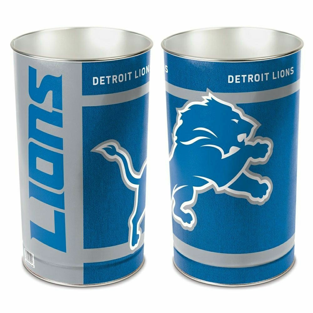Detroit Lions Team Logo NFL Wastebasket - Taass for sale