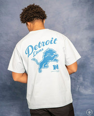 Detroit Lions L&L '89 Classics NFL T-Shirt Light Gray - Taass Online