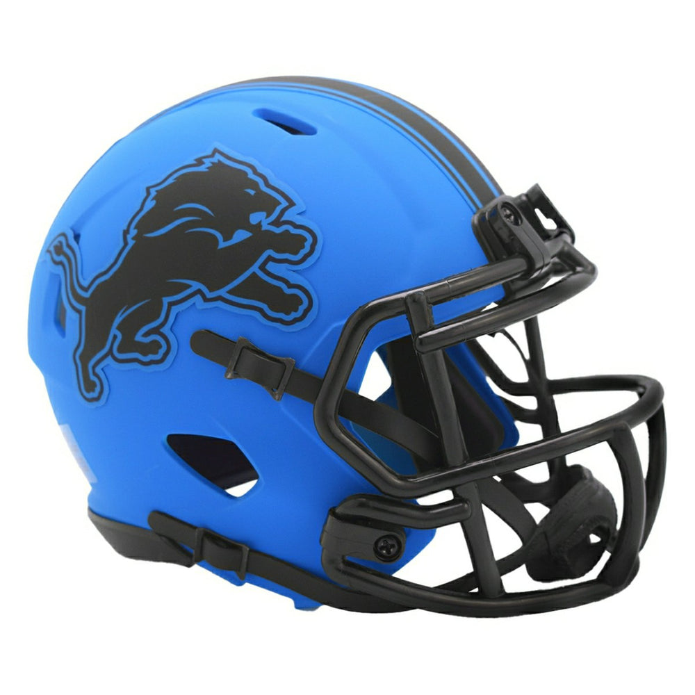 Detroit Lions Rave Alternate NFL Speed Mini Helmet Blue - Taass on sale