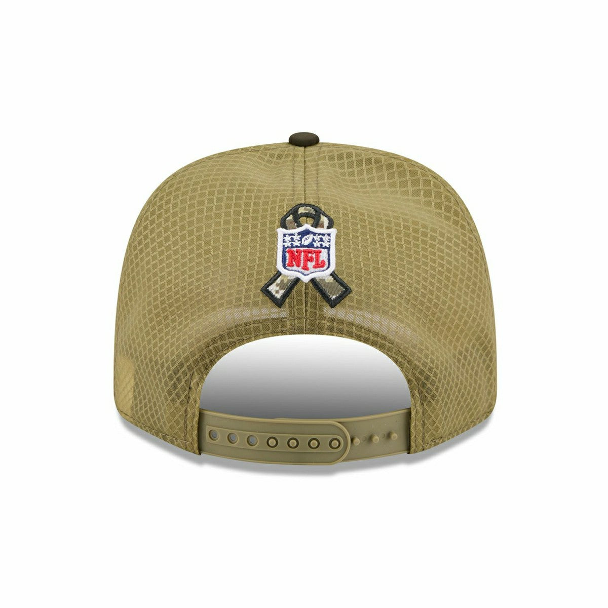 Detroit Lions 2025 NFL Salute to Service 9SEVENTY Trucker Snapback Cap Olive - Taass on sale