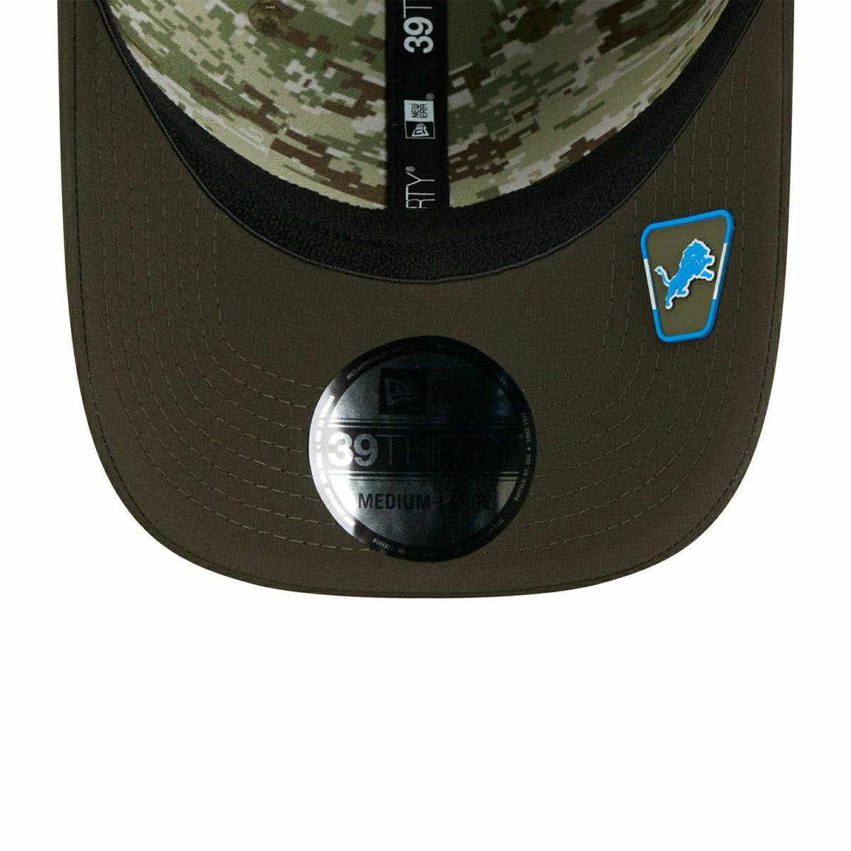 Detroit Lions 2025 NFL Salute to Service 39THIRTY Flex Cap Olive - Taass sale