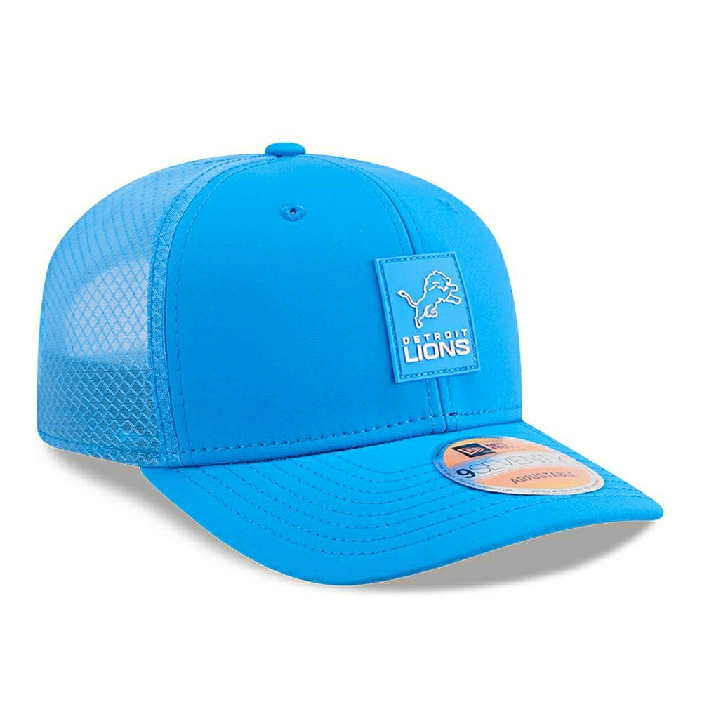 Detroit Lions 2025 NFL On-Field Sideline 9SEVENTY Trucker Snapback Cap Blue - Taass for sale