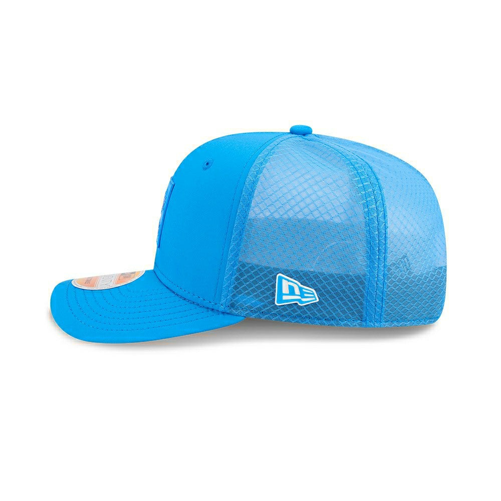 Detroit Lions 2025 NFL On-Field Sideline 9SEVENTY Trucker Snapback Cap Blue - Taass for sale