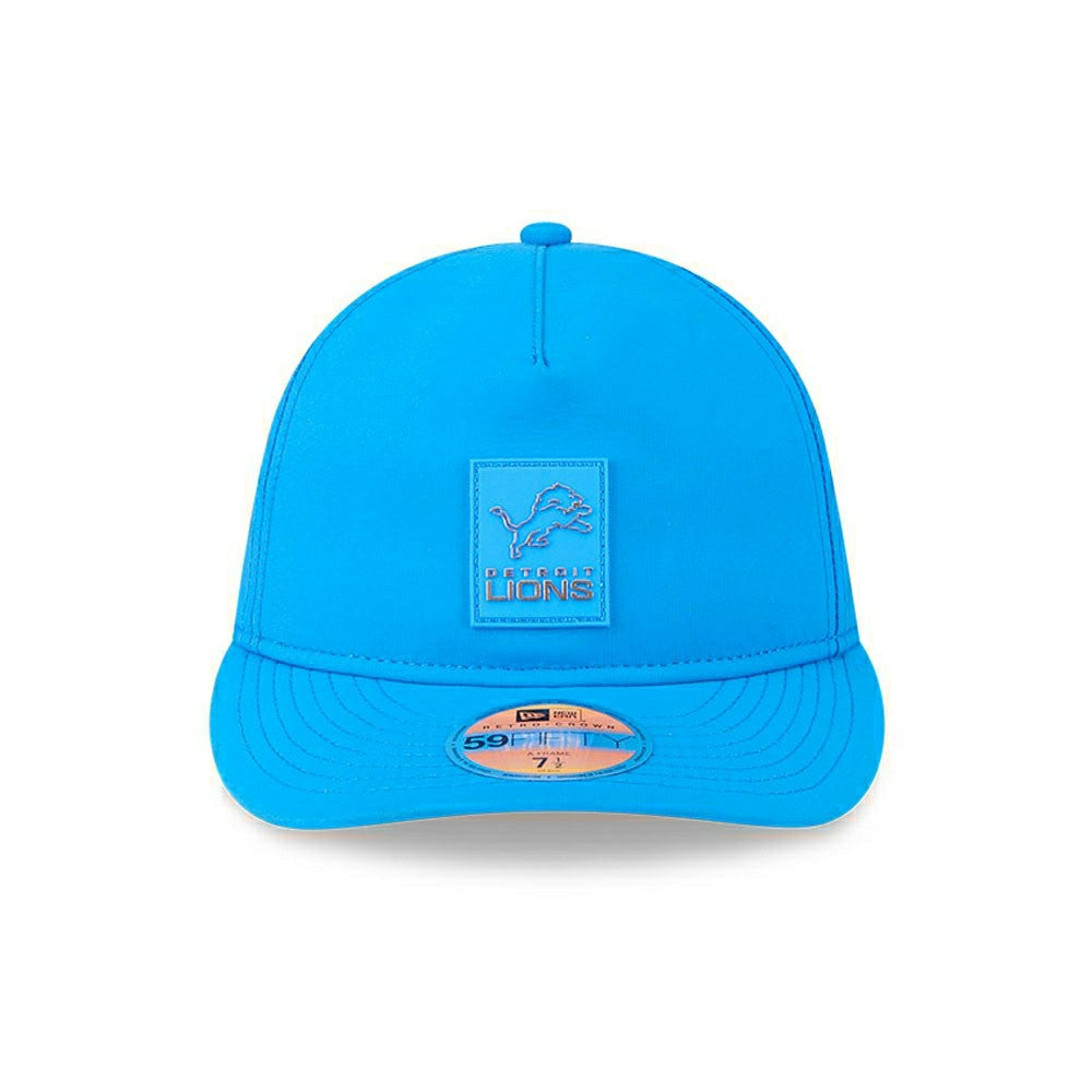 Detroit Lions 2025 NFL On-Field Sideline 59FIFTY A-Frame Fitted Cap Blue - Taass Online
