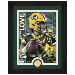 Jordan Love Green Bay Packers Artist Proof Silver Coin NFL Photo Frame - Taass Online