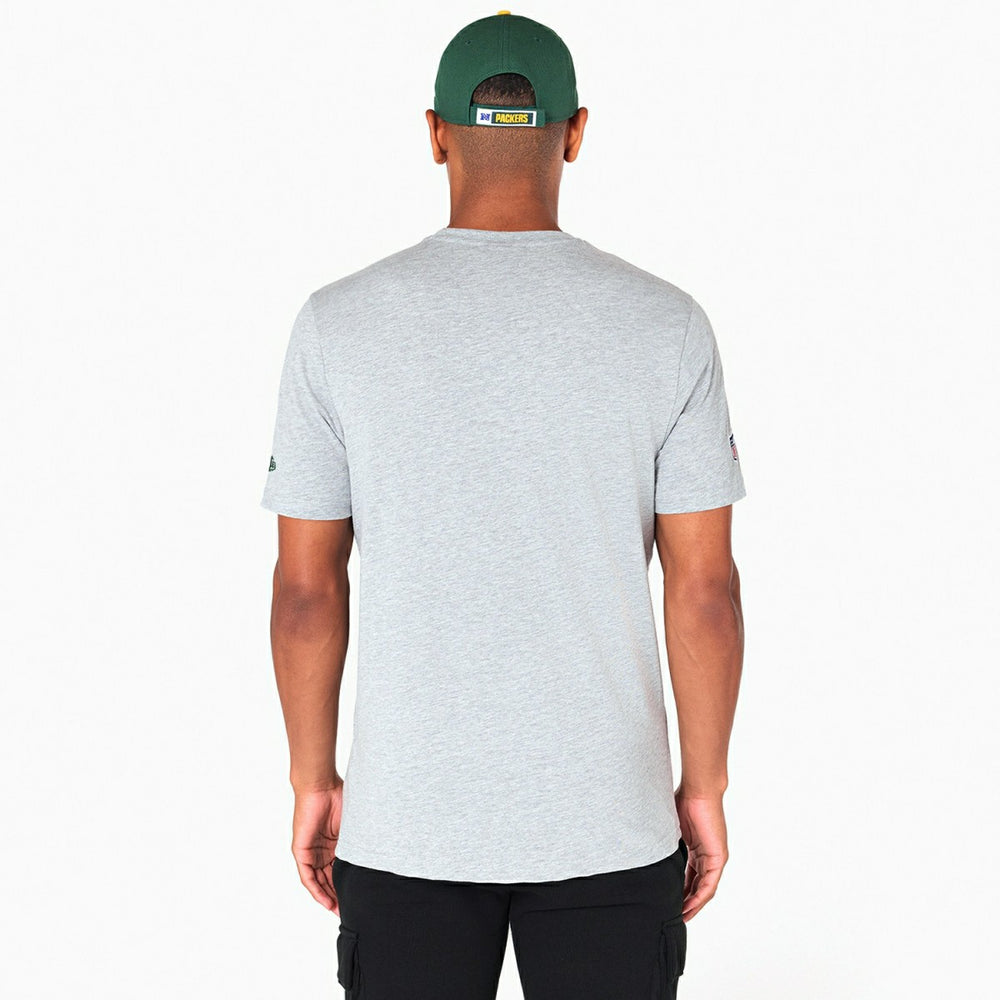 Green Bay Packers Team Logo New Era NFL T-Shirt Grey - Taass outlet