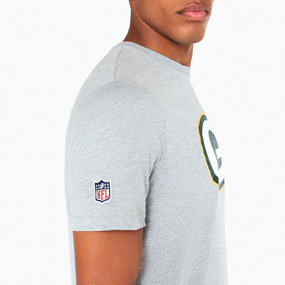 Green Bay Packers Team Logo New Era NFL T-Shirt Grey - Taass outlet
