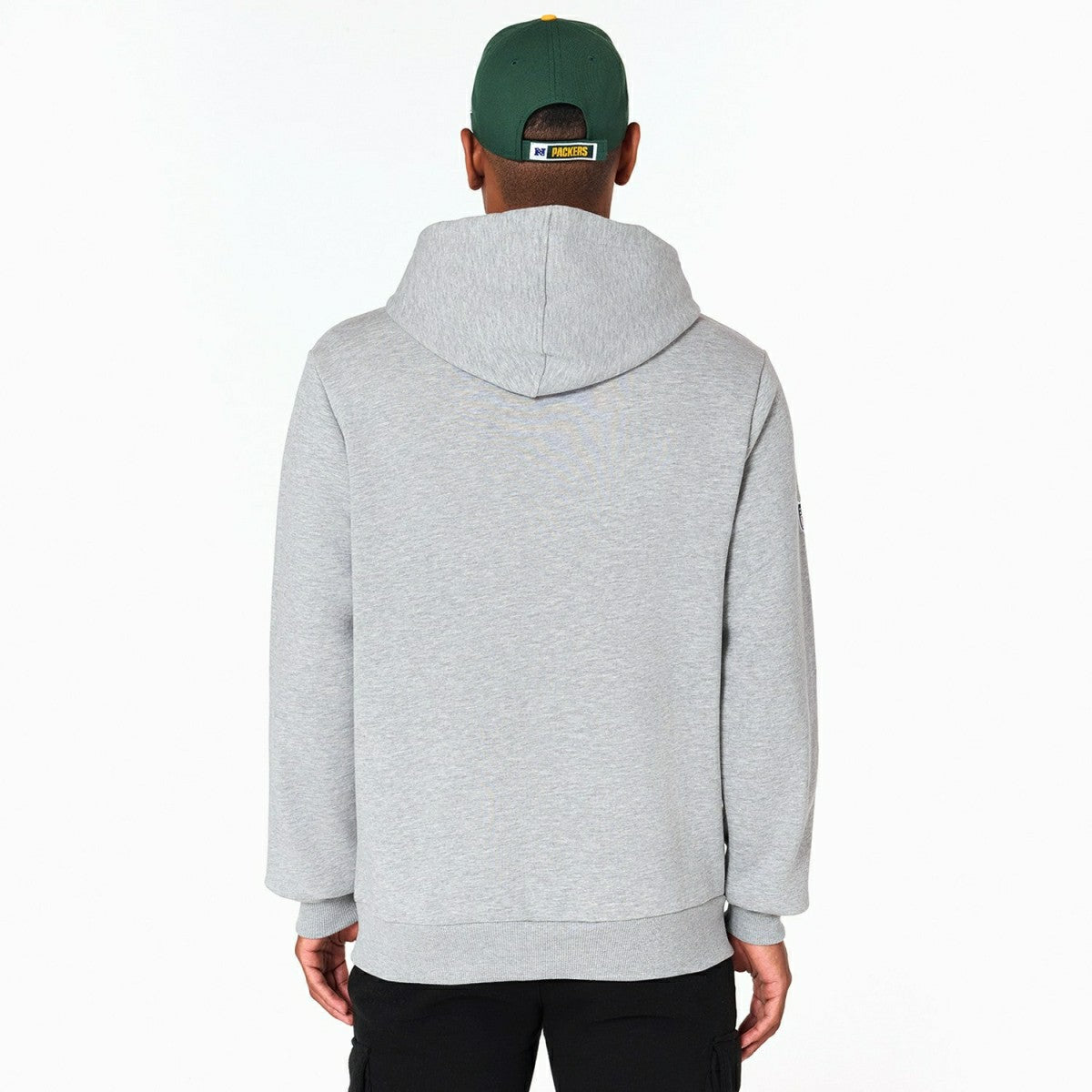 Green Bay Packers Logo Hoodie New Era NFL Sweatshirt Grey - Taass discount