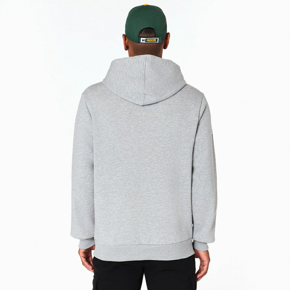 Green Bay Packers Logo Hoodie New Era NFL Sweatshirt Grey - Taass discount