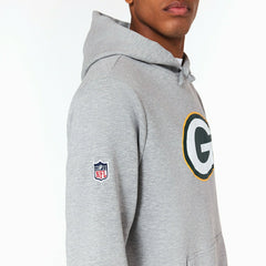 Green Bay Packers Logo Hoodie New Era NFL Sweatshirt Grey - Taass discount