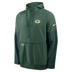 Green Bay Packers Nike Sideline Half-Zip Anorak NFL Jacke Green - Taass sale