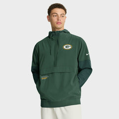 Green Bay Packers Nike Sideline Half-Zip Anorak NFL Jacke Green - Taass sale