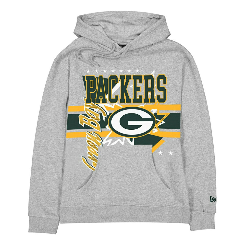 Green Bay Packers Sport Classics Oversized NFL Hoodie Gray - Taass discount