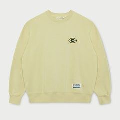 Green Bay Packers L&L '96 Classics NFL Crew Sweater Beige - Taass for sale