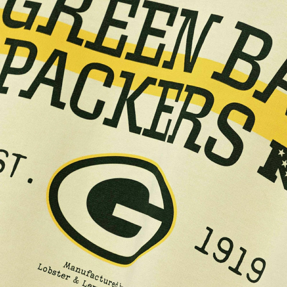 Green Bay Packers L&L '96 Classics NFL Crew Sweater Beige - Taass for sale