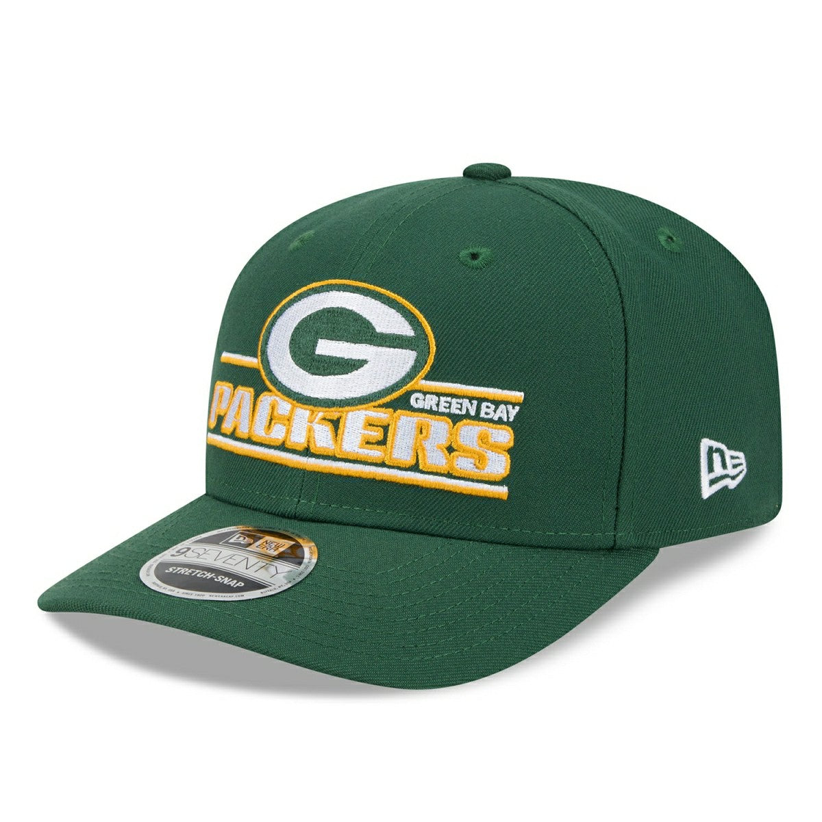 Green Bay Packers NFL Stated 9SEVENTY Stretch-Snap Cap Green - Taass discount