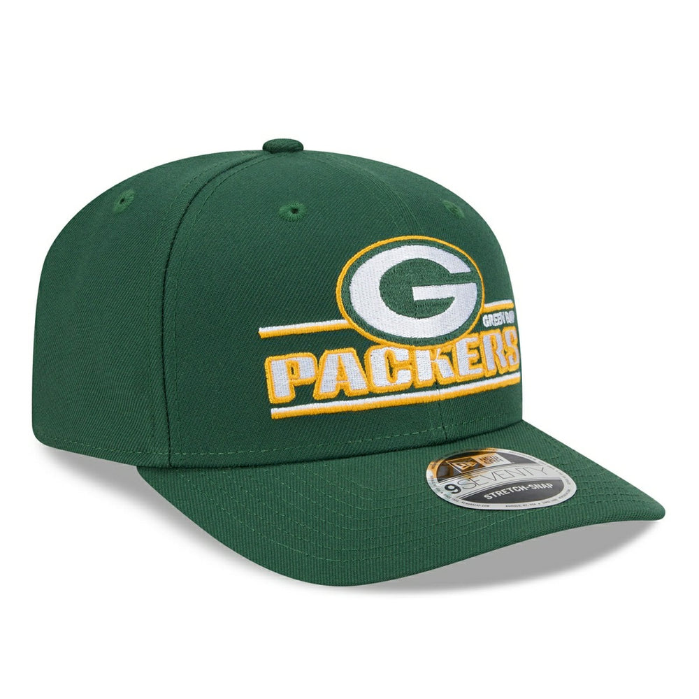 Green Bay Packers NFL Stated 9SEVENTY Stretch-Snap Cap Green - Taass discount