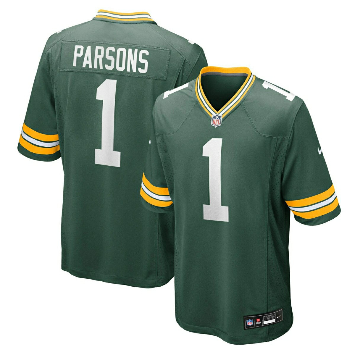 Micah Parsons #1 Green Bay Packers Nike Game NFL Jersey Green - Taass on sale