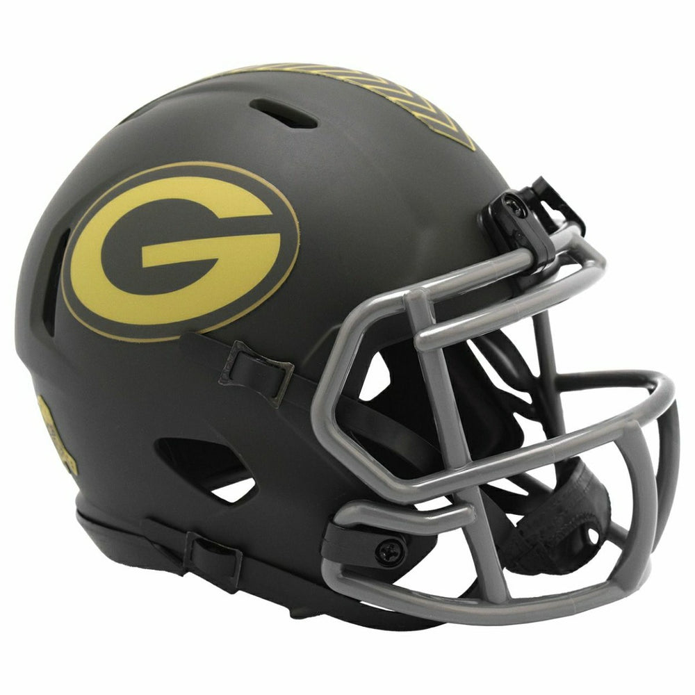 Green Bay Packers 2025 Salute to Service NFL Speed Mini Helmet - Taass for sale