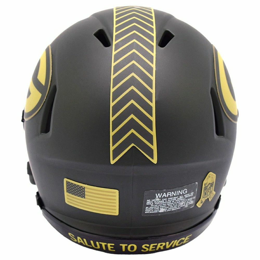 Green Bay Packers 2025 Salute to Service NFL Speed Mini Helmet - Taass for sale