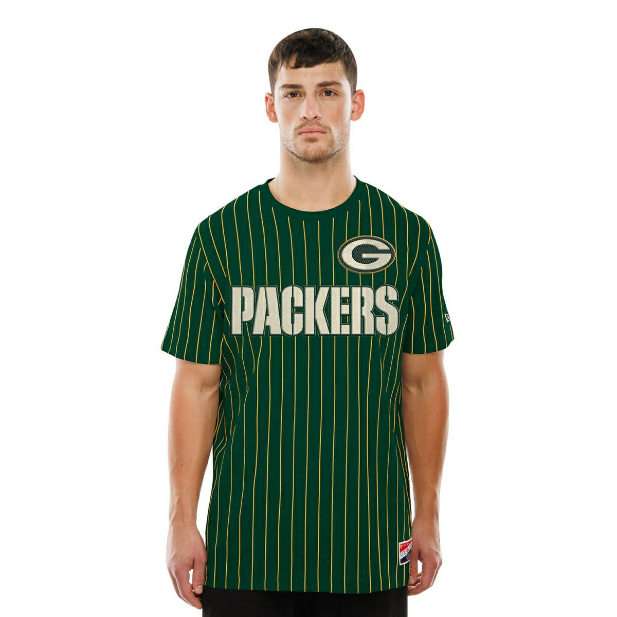 Green Bay Packers Retro Stripe NFL T-Shirt Green - Taass Online