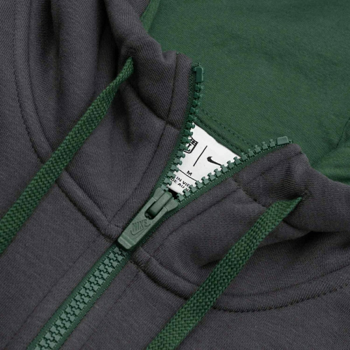 Green Bay Packers Playbook NFL Full-Zip Fleece Hoodie Anthracite - Taass US