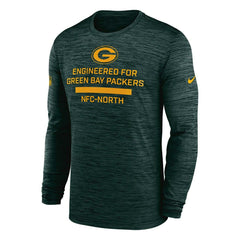Green Bay Packers 2025 NFL Sideline Nike Velocity Performance Long Sleeve T-Shirt Green - Taass sale