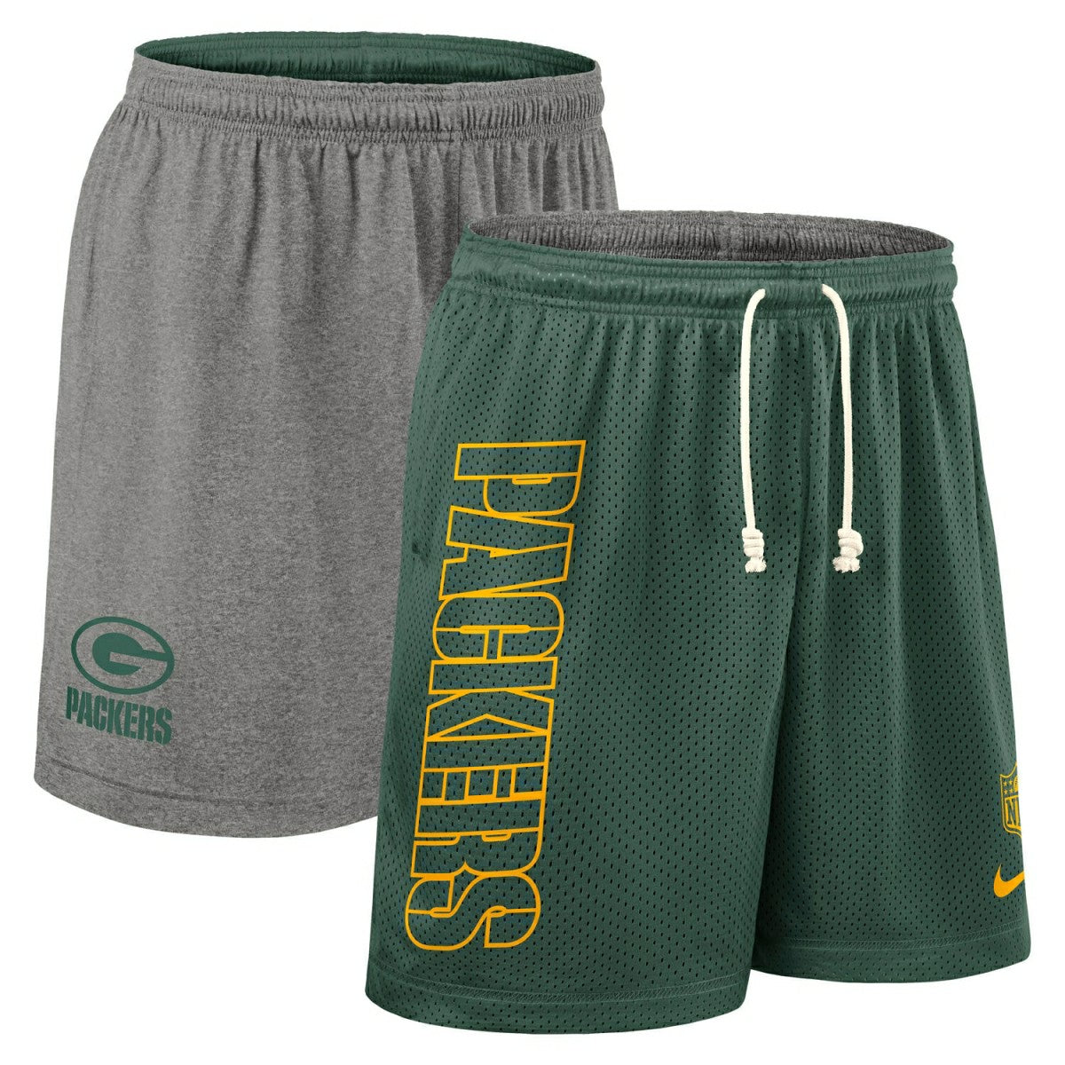 Green Bay Packers 2025 NFL Sideline Reversible Mesh Nike Dri-FIT Shorts Green - Taass for sale