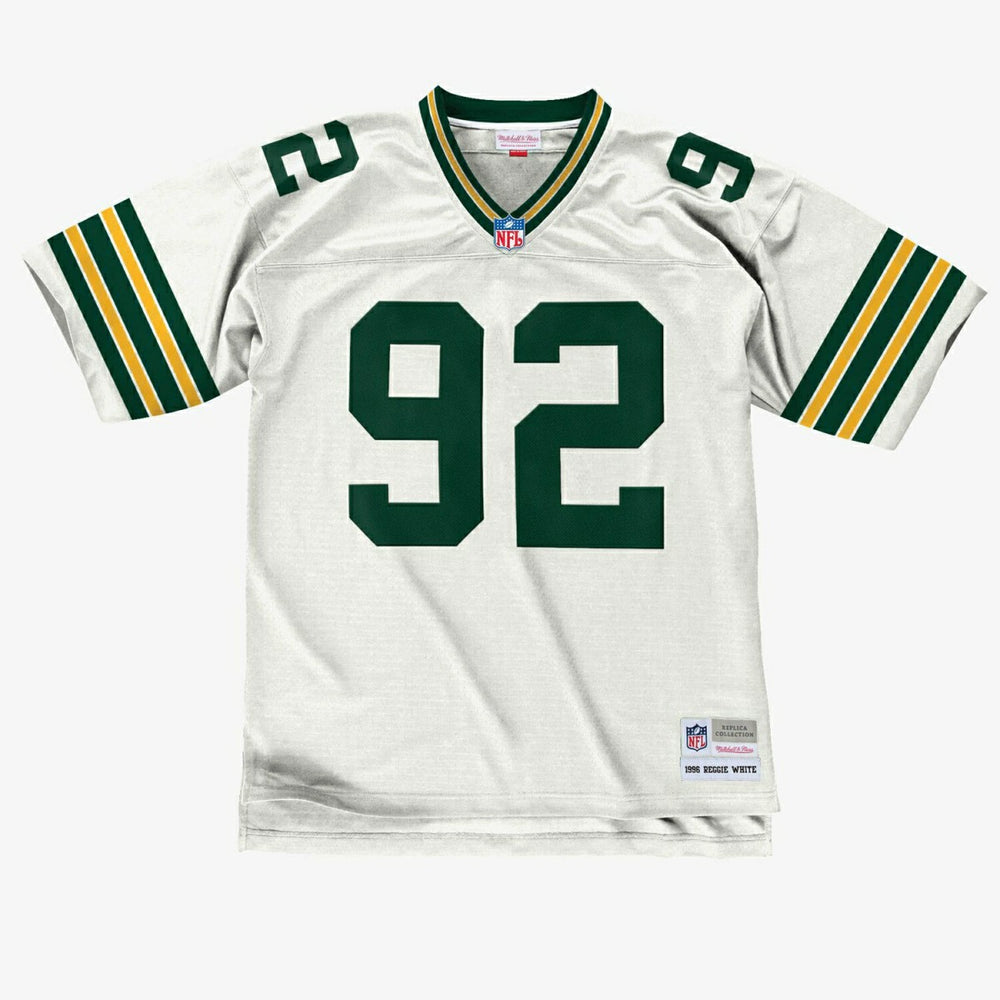 Reggie White #92 Green Bay Packers 1996 Mitchell & Ness Legacy NFL Jersey White - Taass sale