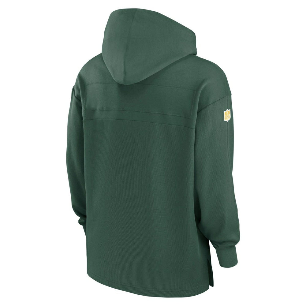 Green Bay Packers 2024 NFL On-Field Sideline Nike Jersey Hoodie Green - Taass Online