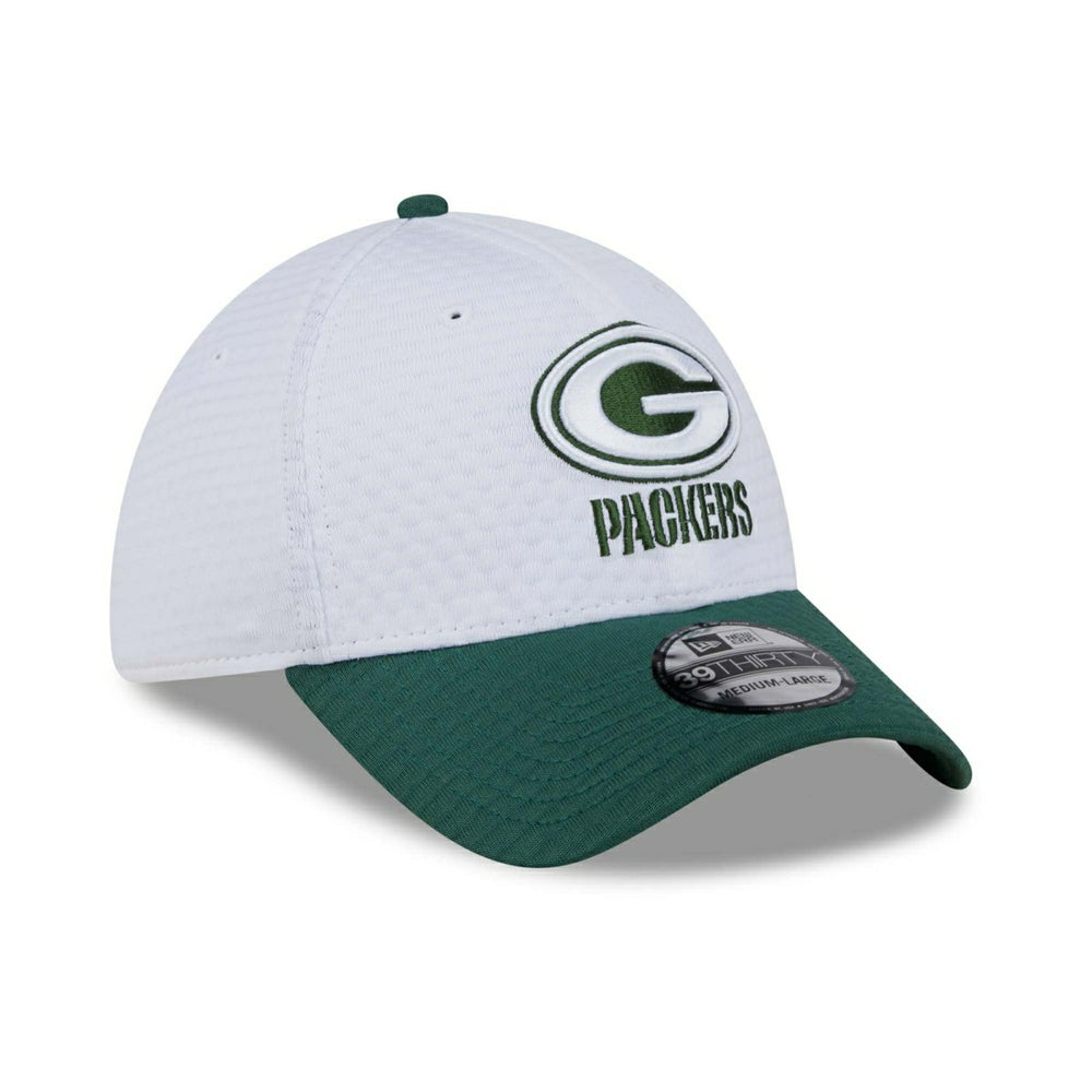 Green Bay Packers 2024 NFL Training Camp New Era 39THIRTY Flex Cap White - Taass US